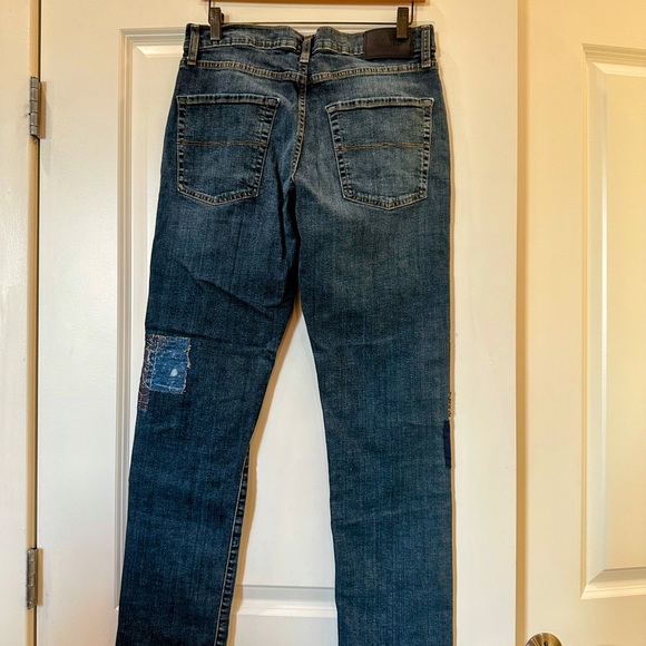 OOAK Jeans With Patches And Embroidery 32/32 - Picture 8 of 13